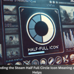 steam half full circle icon meaning