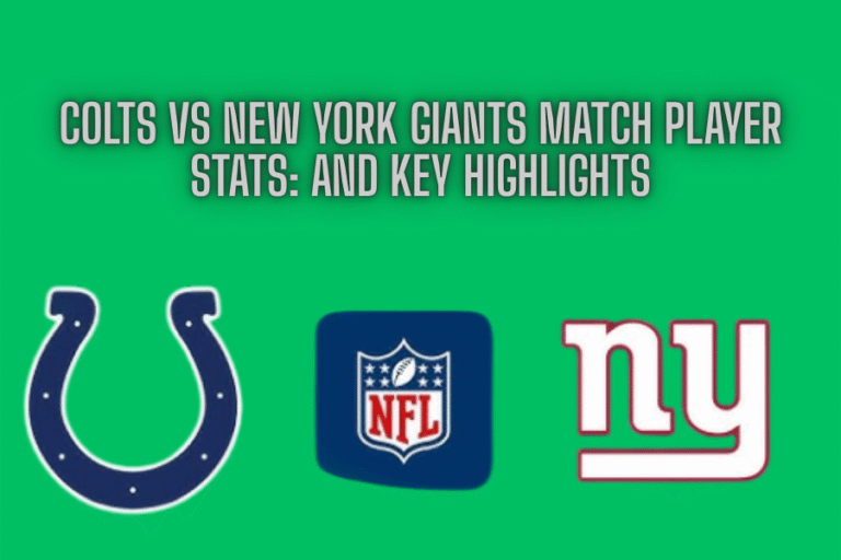 colts vs new york giants match player stats