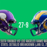 minnesota vikings vs los angeles rams match player stats