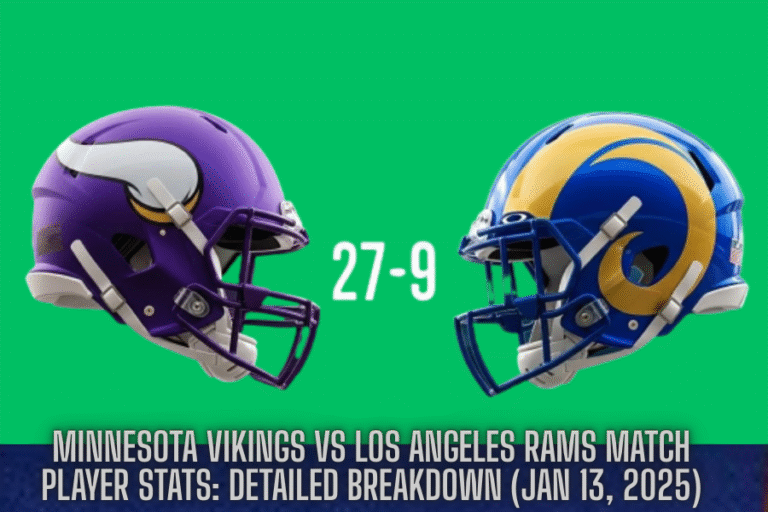 minnesota vikings vs los angeles rams match player stats
